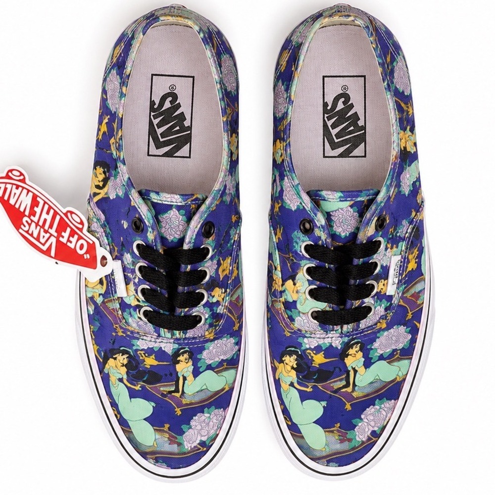 Vans x Disney Princess Jasmine Aladdin Low Top Sneakers Women 6.5 Men 5 RARE